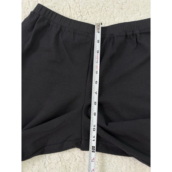 Eileen Fisher Black Stretch Crop Pants Women's Small Pull On Rayon Blend - Picture 10 of 11